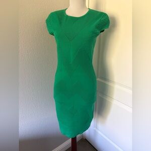 Karen Millen spring green bodycon dress size M